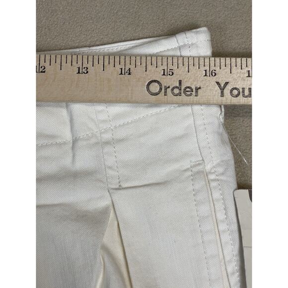 Anthropologie Maeve Pants Womens 8 Ivory The Colette Casual High Waist Adult NWT - Picture 3 of 14